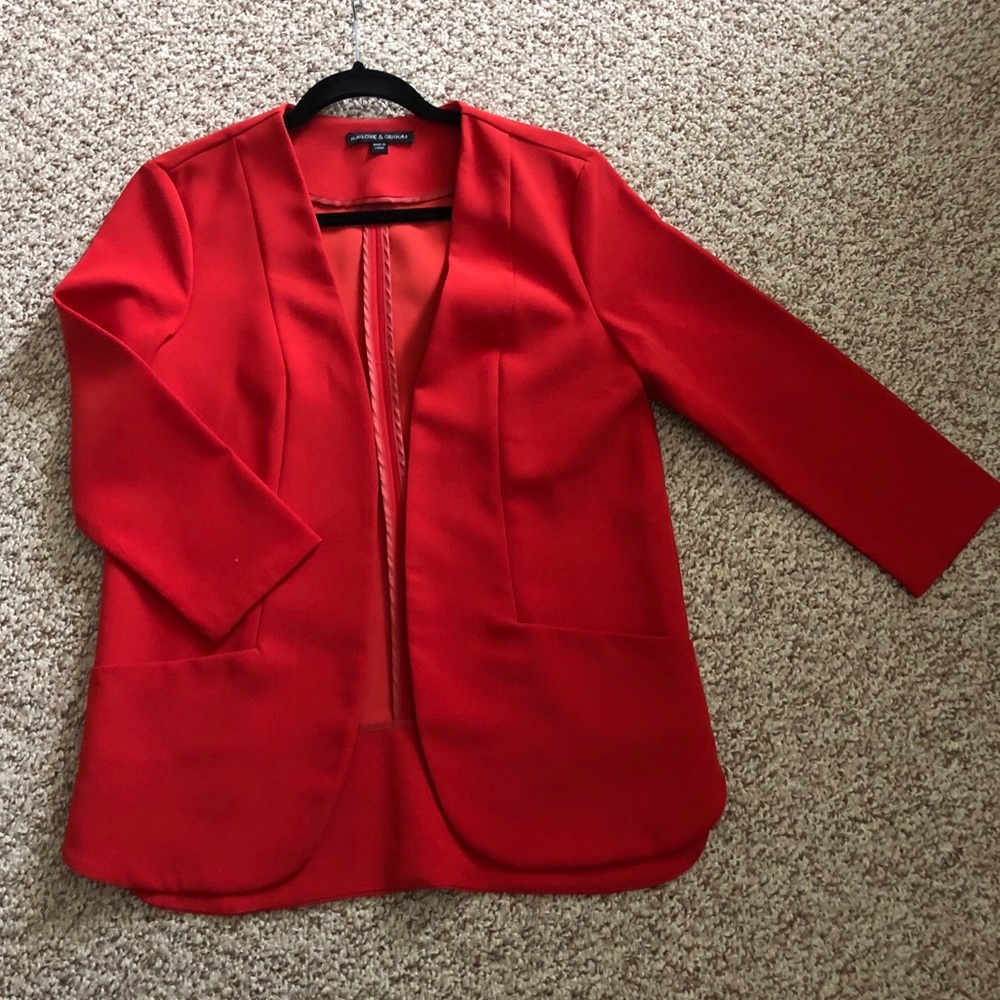 Harlowe and Graham Red Blazer